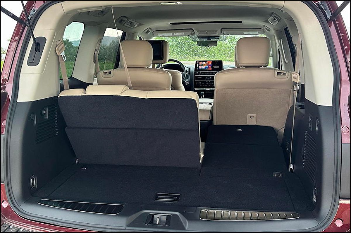 2023 Nissan Armada Platinum 4WD - rear inward with third row seats up