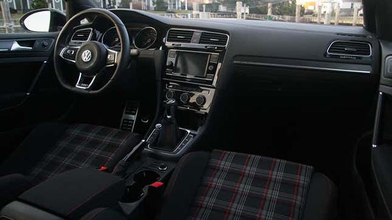 Interior of 2019 Volkswagen Golf GTI Rabbit Edition